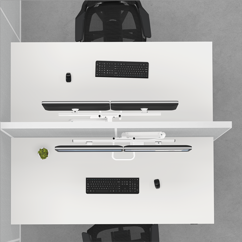 Eppa™ Dual Crossbar Monitor Arm - White